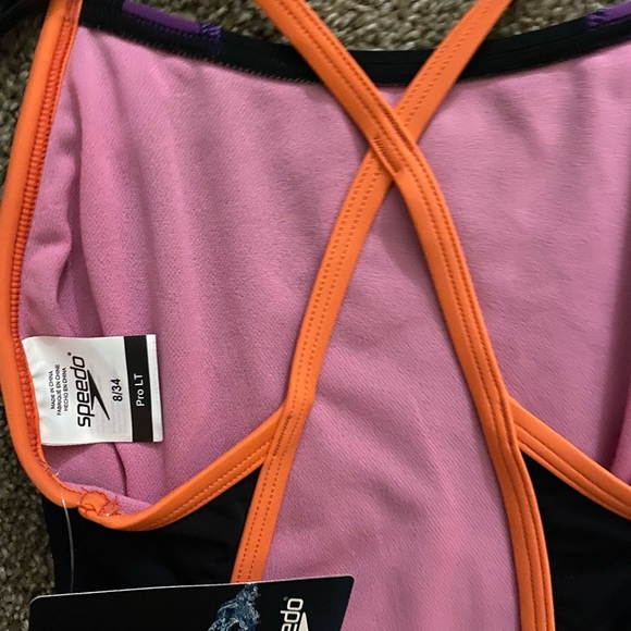 Speedo Flipback Splice ProLT One Piece Women's Swimsuit Sz 8/34 - Picture 8 of 9